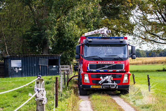 Brand in volkstuinen snel geblust