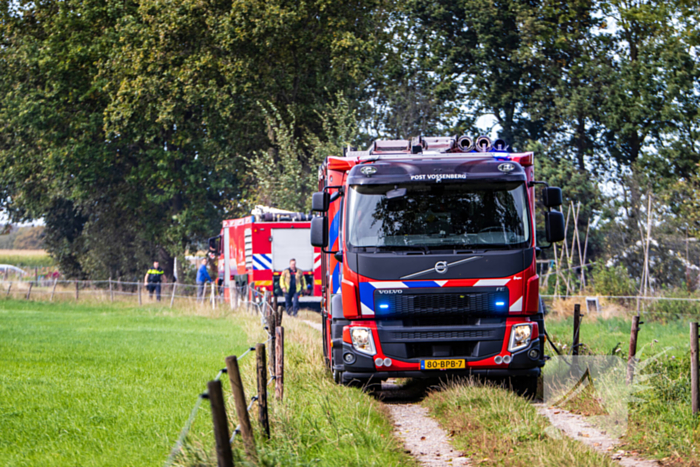 Brand in volkstuinen snel geblust