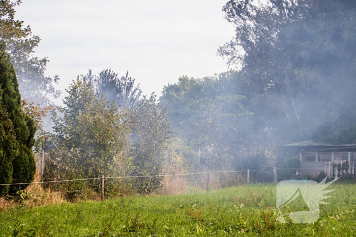 Brand in volkstuinen snel geblust