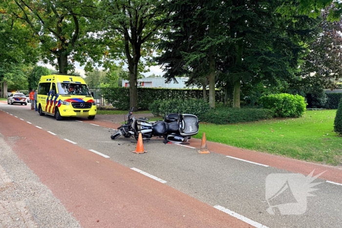 Motorrijder gewond bij ongeval