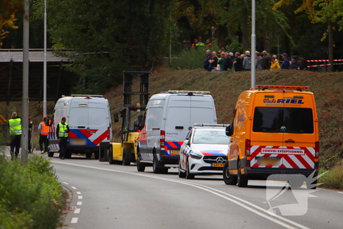 Loopbrug ingestort na aanrijding