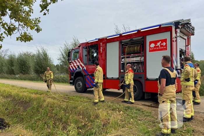 Brand in weiland vergt snelle actie van brandweer