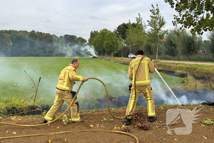 Brand in weiland vergt snelle actie van brandweer