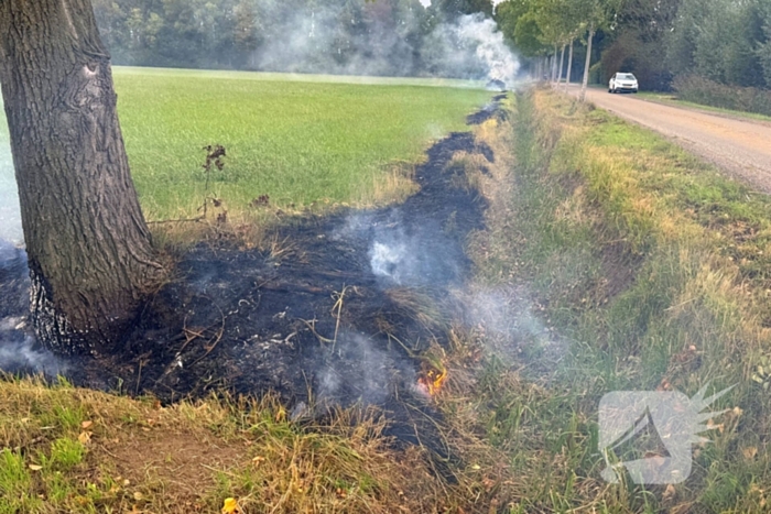 Brand in weiland vergt snelle actie van brandweer