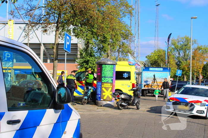 Scooterrijder gewond bij aanrijding