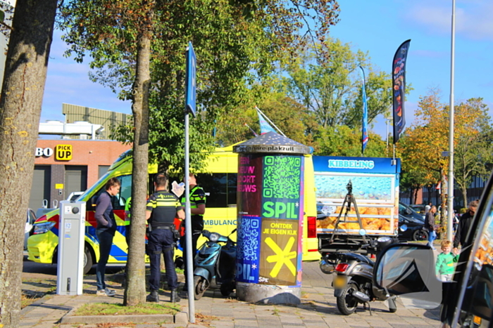 Scooterrijder gewond bij aanrijding