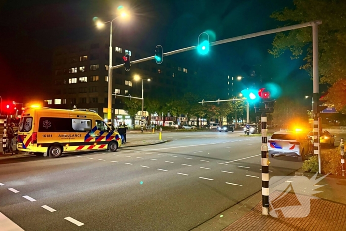Fietser gewond bij botsing met taxi