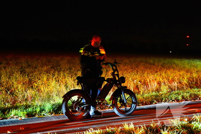 Ongeval tussen fietser en fatbiker