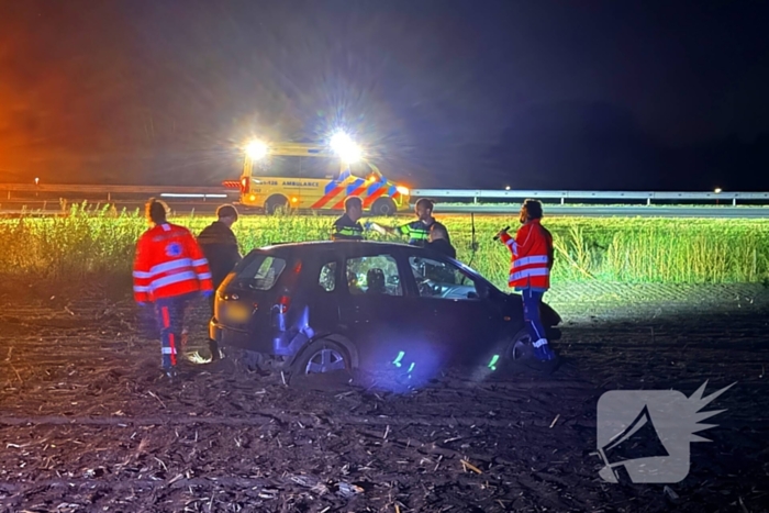 Bestuurder gewond bij eenzijdig ongeval