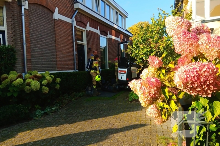 Gaslek na werkzaamheden