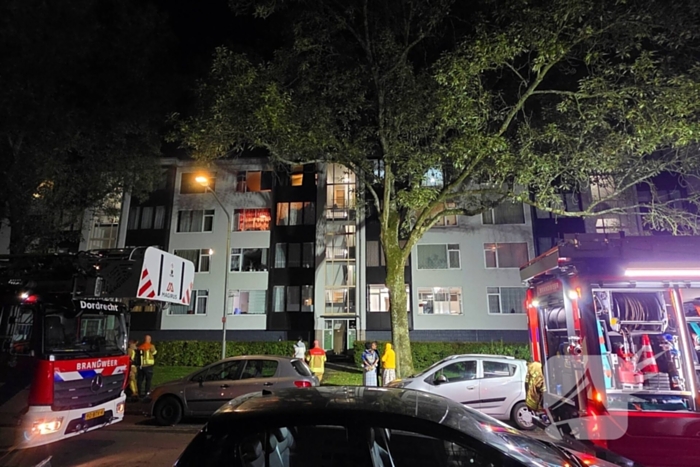 Brand in kelder van flatgebouw
