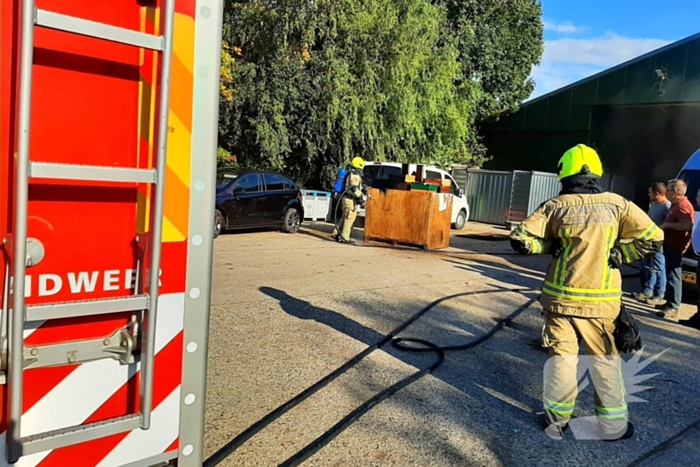 Brand in agrarische schuur