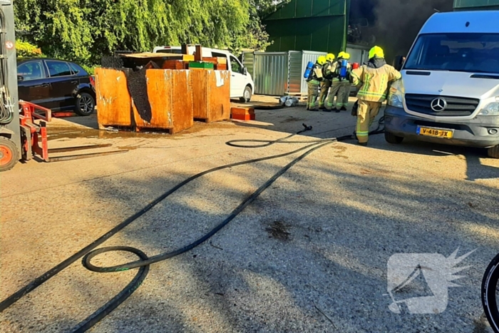 Brand in agrarische schuur