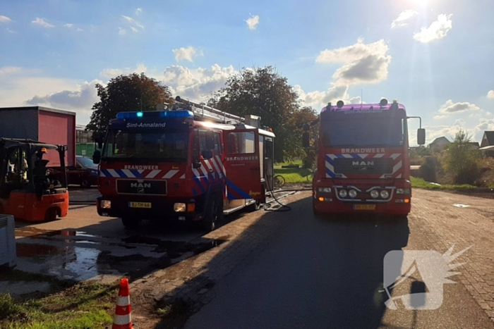 Brand in agrarische schuur
