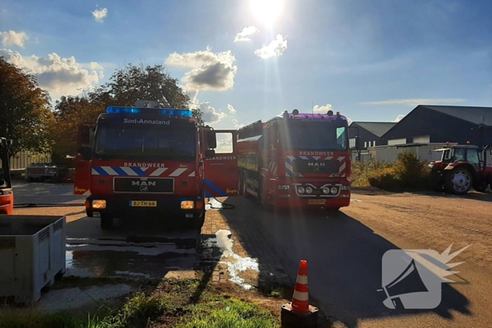 Brand in agrarische schuur