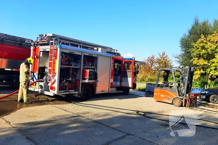 Brand in agrarische schuur