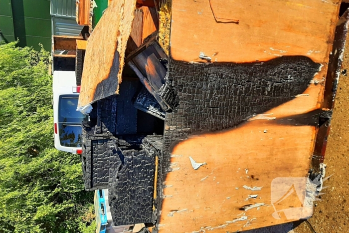 Brand in agrarische schuur