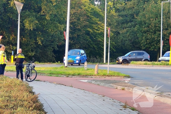Fietser gewond bij botsing met auto