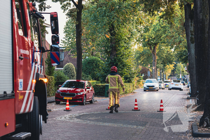 Straat afgesloten voor brandlucht