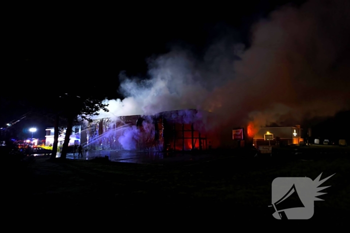 Blusrobot ingezet bij grote brand