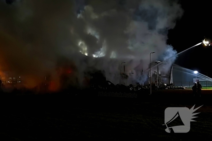 Blusrobot ingezet bij grote brand