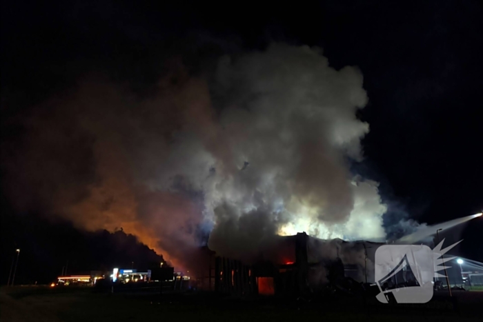 Blusrobot ingezet bij grote brand