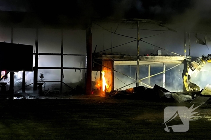 Blusrobot ingezet bij grote brand