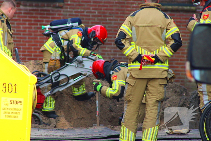Gaslekkage door graafwerk