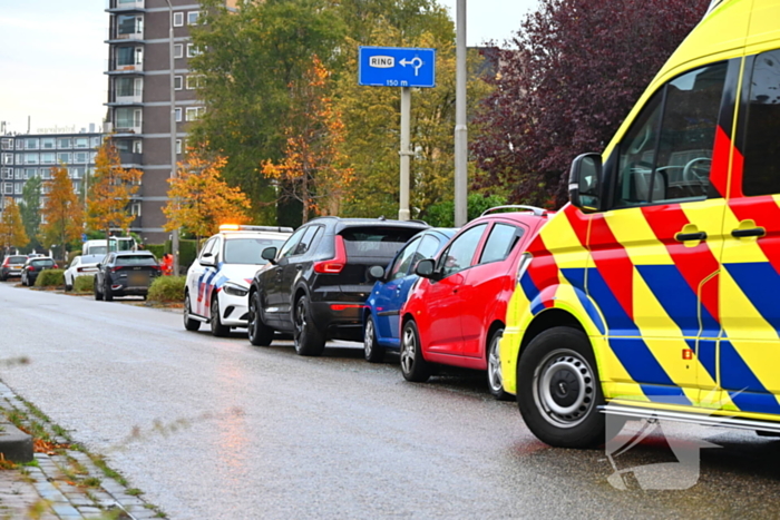 Ongeluk met drie voertuigen zonder ernstige letsels