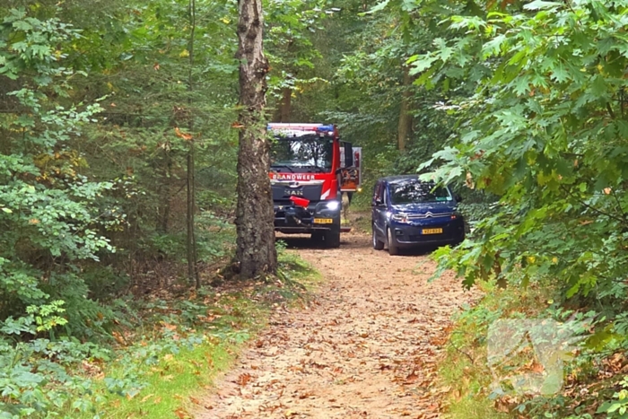 Brand in bosgebied snel geblust