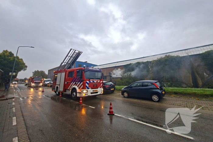 Brand in leegstaand pand