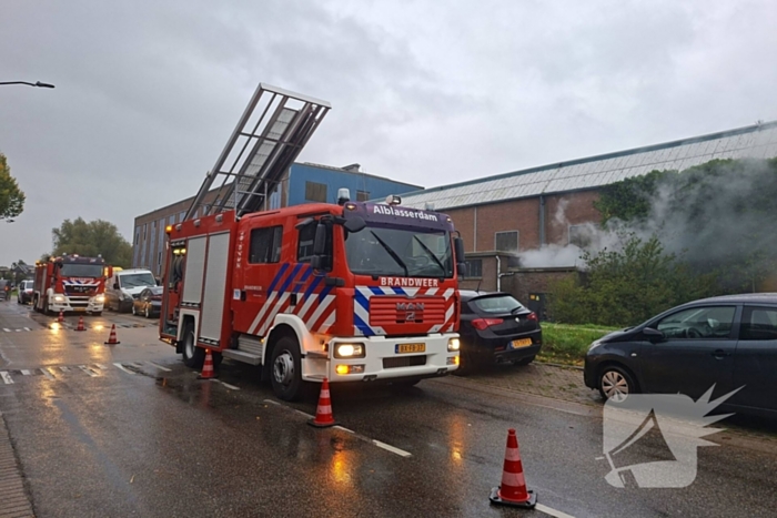 Brand in leegstaand pand