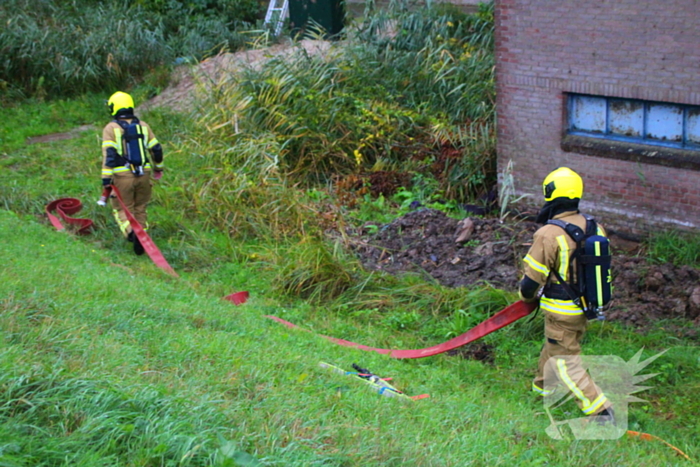 Brand in leegstaand pand