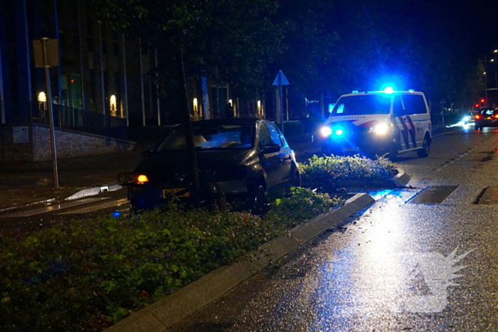Auto botst tegen boom