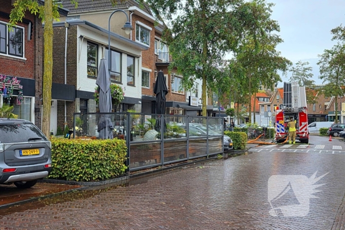 Brand op terras van restaurant geblust