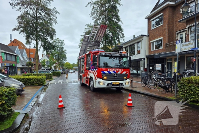 Brand op terras van restaurant geblust
