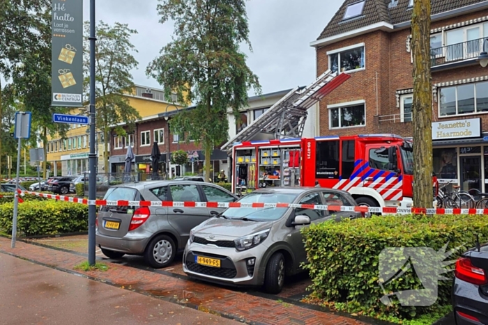 Brand op terras van restaurant geblust