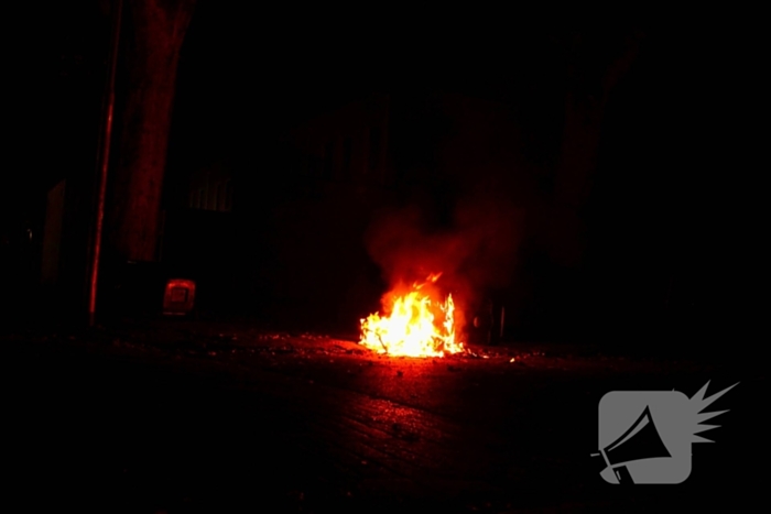 Containers in brand geblust