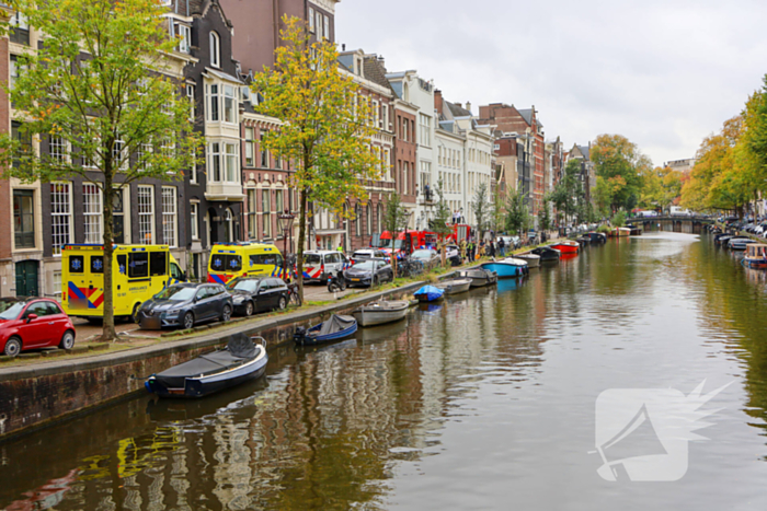 Auto te water in centrum