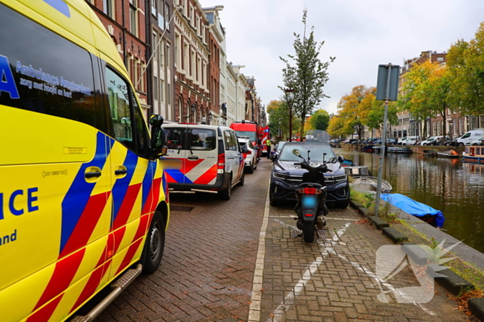 Auto te water in centrum