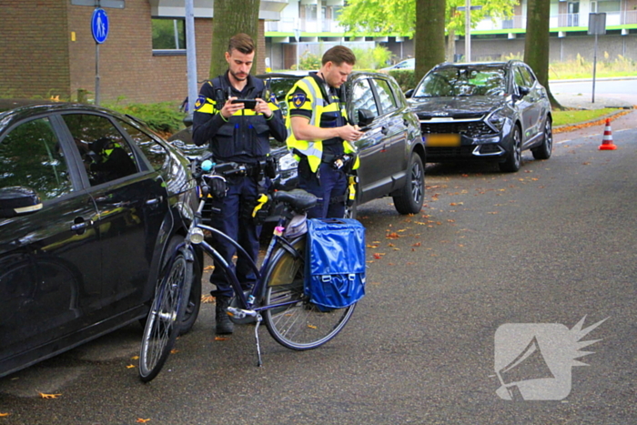 Zoektocht naar beschadigd bestelbus