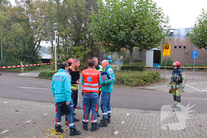 Ongeval met gevaarlijke stoffen bij zwembad