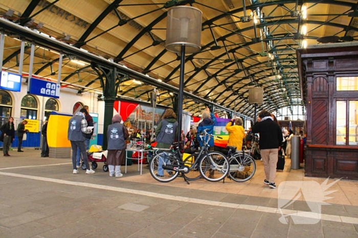 Pro-Palestijnse sit-in demonstratie op station