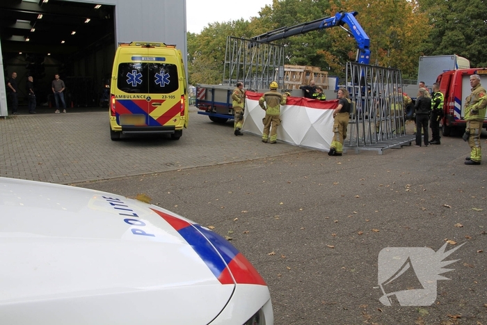 Zwaargewonde bij laadincident