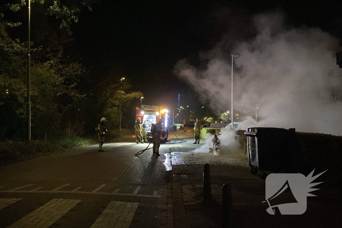 Aanhouding bij scooter brand