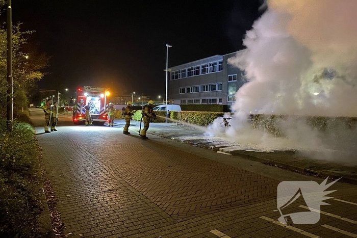 Aanhouding bij scooter brand