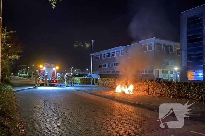Aanhouding bij scooter brand