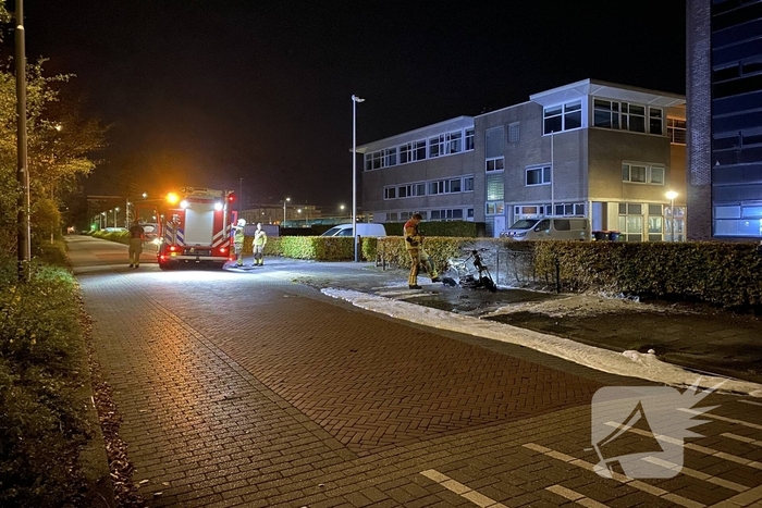 Aanhouding bij scooter brand