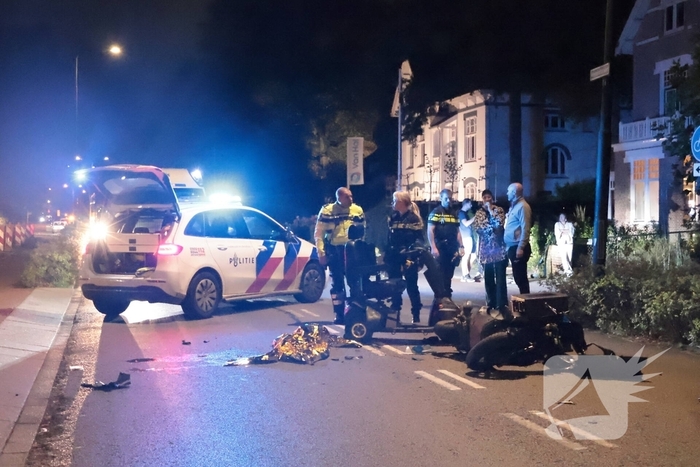 Man op scootmobiel gewond bij ongeval met bezorgbrommer