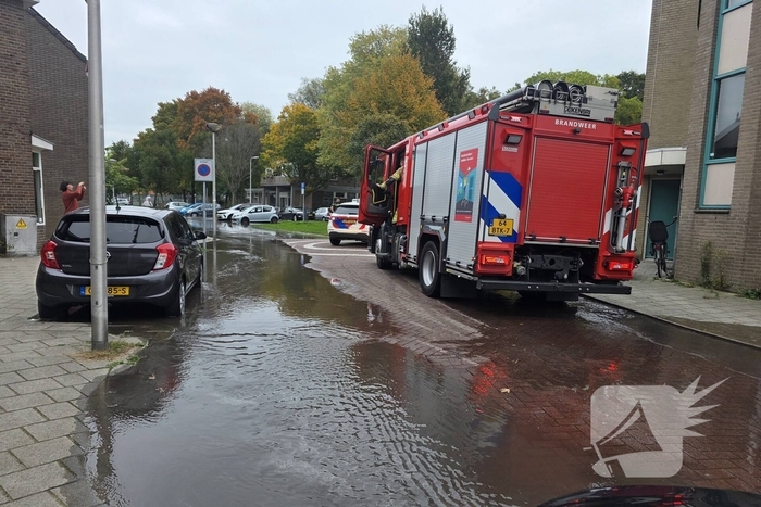 Geparkeerde auto zakt in sinkhole door leidingbreuk